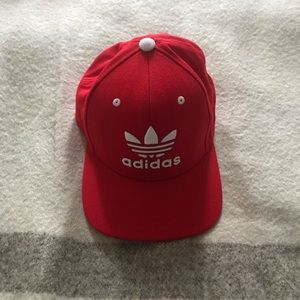Red adidas SnapBack hat